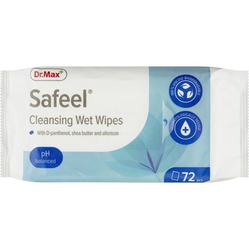 Dr.Max Safeel Cleansing Wet Wipes 72 ks, vlhčené vreckovky