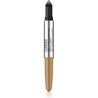 Clinique High Impact Shadow Play Shadow & Definer сенки за очи в молив дуо цвят Sparkling Wine + Caviar 1, 9 гр