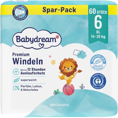 Babydream Premium XL 14–20 kg 6 60 ks