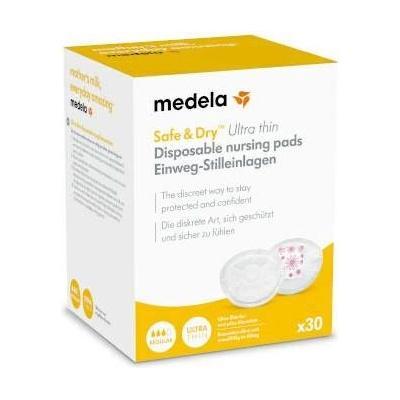 Medela Подплънки за кърма Safe & Dry Ultra Thin 30 бр (7612367063104)