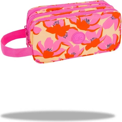 COOLPACK Ученически несесер с три ципа coolpack - primus - flores rosa