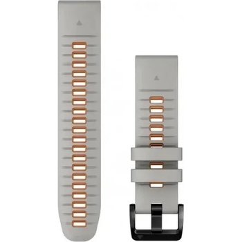 Garmin QuickFit® 26 Fog Grey/Ember Orange силиконова каишка (Fenix 7x Pro) 010-13281-02 (010-13281-02)