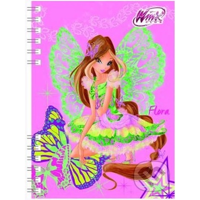 Winx Club Flora zápisník A6 s kroužkovou vazbou