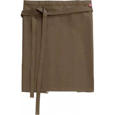 CG Workwear Gastro zástěra Roma odolná proti pomačkání 50 x 78 cm: hnědá střední 50 x 78 cm CGW123