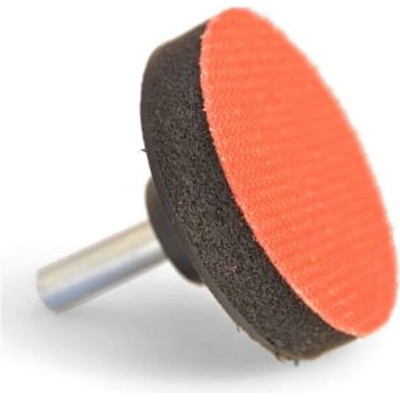 TPV436T - Talíř podložný pr. 43 mm na vrtačku, suchý zip, upínací stopka pr. 6mm - Tvrdý