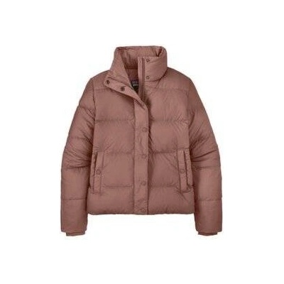 Patagonia Silent Down Jacket Women Moonrise Taupe růžová