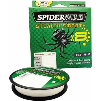 Spiderwire Šnúra Stealth Smooth 8 Translucent číra 150m 0,09mm 7,5kg