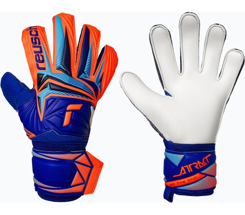 Brankárske rukavice Reusch Attrakt Solid sharp blue/shocking orange