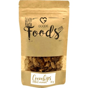 Goodie Bio Kokosové chipsy Slaný karamel 70 g