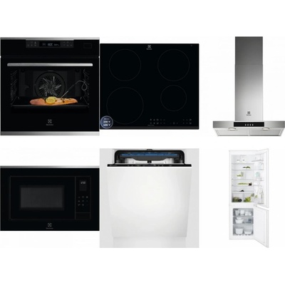 Set Electrolux KOBCS31X + LIR60433B + LFT426X + LMS4253TMX + EES48200L + ENT6TF18S