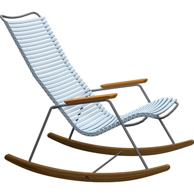 HOUE Click Světle modré plastové houpací zahradní křeslo