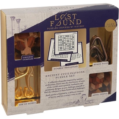 Professor Puzzle LOST&FOUND: Hlavolam Starověká civilizace 5v1