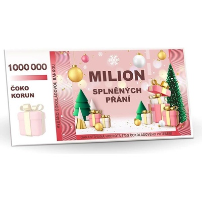 Selllot Hořká 60% Bankovka Milion splněných přání 175 g