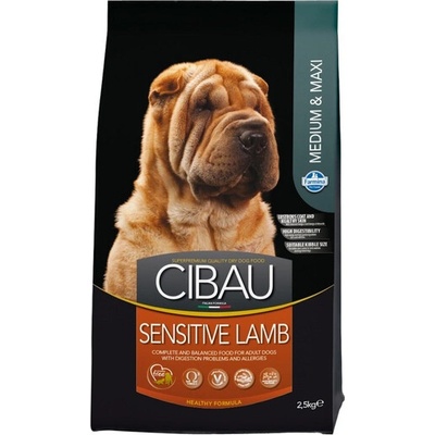 Cibau Sensitive Lamb Medium/Maxi s citlivým trávením s jahňacím mäsom 2,5 kg