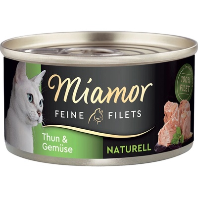 Miamor Feine Filets Naturelle tuniak a zelenina 12 x 80 g