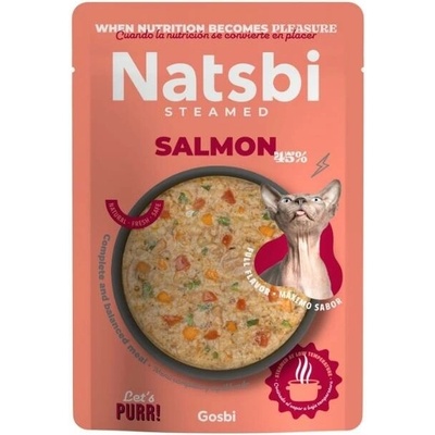 NATSBI CAT Steamed SALMON 16 x 80 g