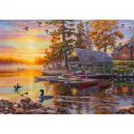 Schmidt Spiele - Puzzle Bush: Boathouse with canoes II - 1 000 piese