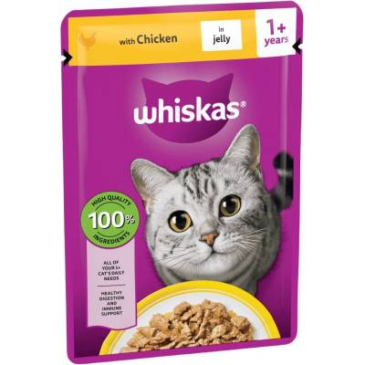 Whiskas пауч с пилешко в желе 85 г