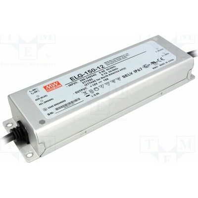 MEAN WELL ELG-150-12 Napájecí zdroj: spínaný; LED; 120W; 12VDC; 10A; 180÷295VAC; IP67