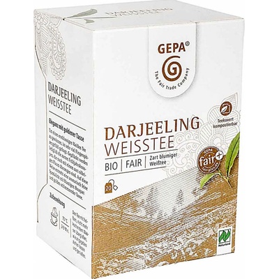 Gepa Bio biely čaj Darjeeling 20 x 2 g