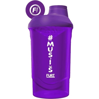Fitness007 šejkr #musíšfurt 600 ml - fialová