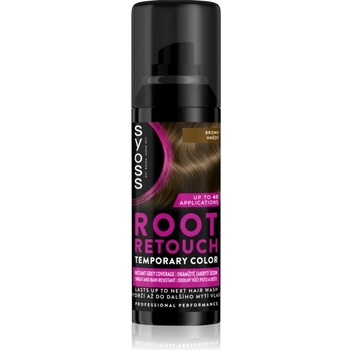 Syoss Root Retoucher тонираща боя за израстнали корени в спрей цвят Brown 120ml