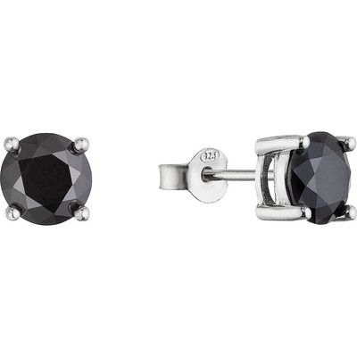 Evolution Group Stříbrné náušnice LUNA 11M00010 moissanite