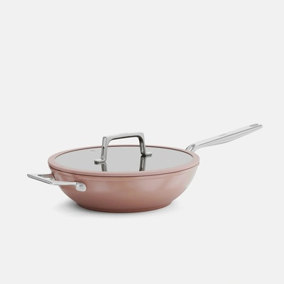 FABINI pánev wok Meda 5.0 28 cm, broskvově růžová