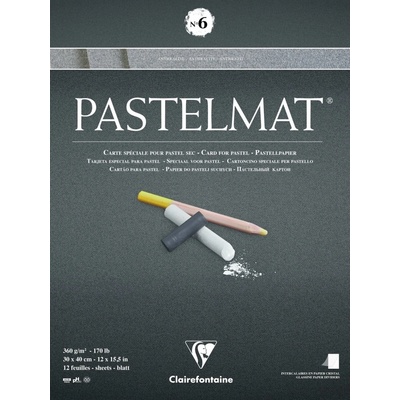 Clairefontaine Pastelmat Glued Pad N6 Skicár 12 30 x 40 cm 360 g