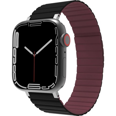 Jcpal FlexForm магнитна каишка за Apple Watch 38/40/41 мм, черна/червена (JCP6287) (JCP6287)