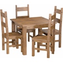 IDEA nábytek Jídelní stůl 92x92 + 4 židle EL DORADO dub antik