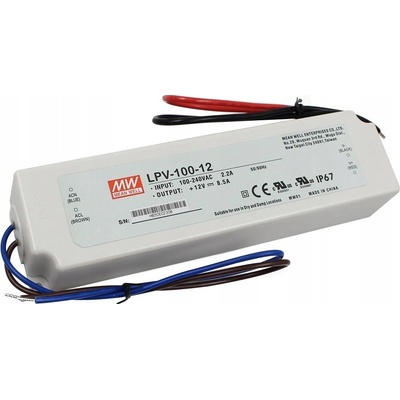 Napájecí zdroj Mean Well LPV-100-12 12V 8,5A 102W LED IP67