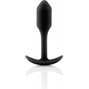 b-vibe Snug Plug 1 análny vibrátor s vnútorným závažím 55 g čierny