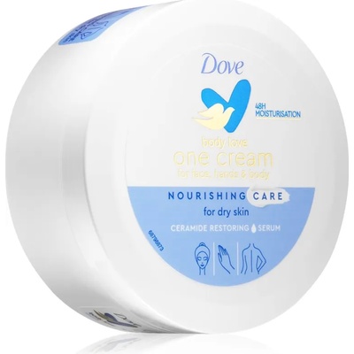 Dove Body Love Rich Nourishing Cream подхранващ крем за лице, ръце и тяло 250ml