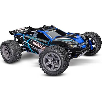 Traxxas Rustler 2BL 4WD RTR modrý TRA67164-4-BLUE 1:10 – Zboží Mobilmania