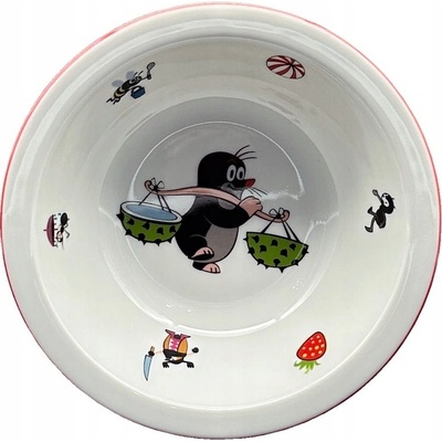 Thun 1794 Dětská porcelánová miska Krtek s kaštany 165 mm