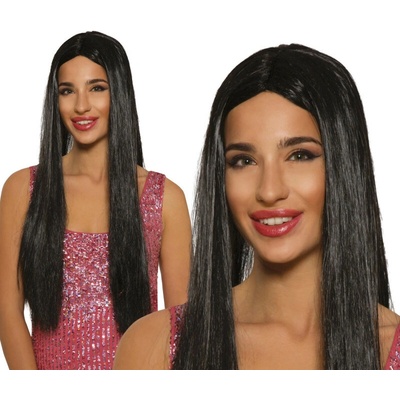 Dámská paruka černá dlouhá