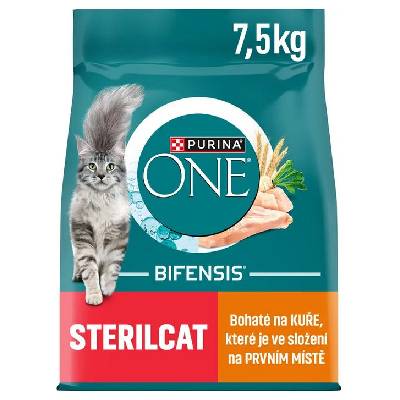 Purina One Bifensis Sterilcat s kuraťom a pšenicou 7,5 kg