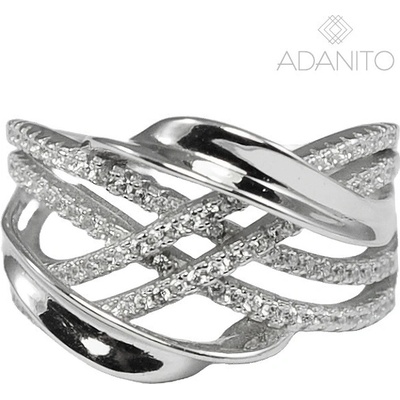 Beneto AGG664 Strieborný prsteň so zirkónmi