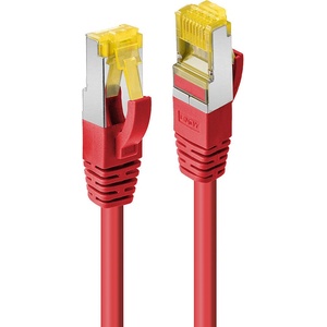 Lindy Пач кабел LINDY 47290, S/FTP, Cat. 7, 0.3m, червен (47290)