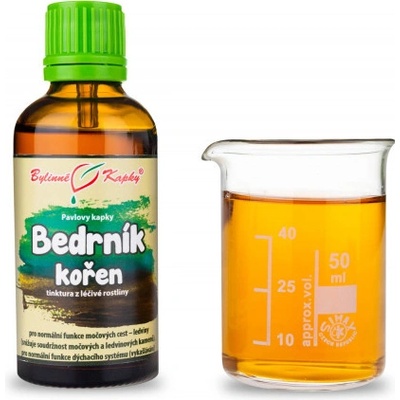 Bylinné kapky Bedrovník koreň bylinné kvapky tinktúra 50 ml