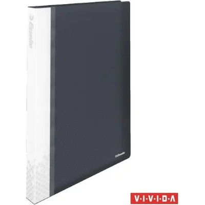 ESSELTE Папка за презентации, 40 джоба, A4, твърди корици, ESSELTE "Vivida", черна 623988 (623988)