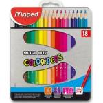Maped Цветни моливи Мапед maped color'peps 18 цвята в метална кутия