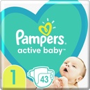Plienky Pampers Active baby 1 43 ks
