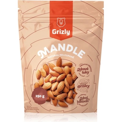 Grizly Mandle natural orechy natural 250 g