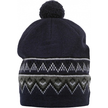 Scandianvian beanie SKHOOP pletená vlněná čepice navy