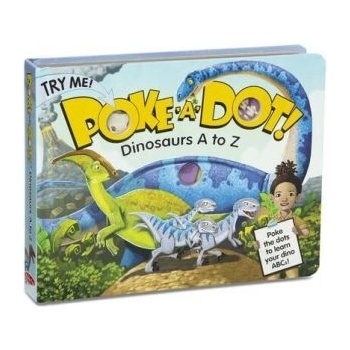 Melissa & Doug - Интерактивна книжка със звуци на английски език - Натисни бутон - Динозаврите от А до Я (41347_1)