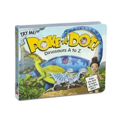 Melissa & Doug - Интерактивна книжка със звуци на английски език - Натисни бутон - Динозаврите от А до Я (41347_1)