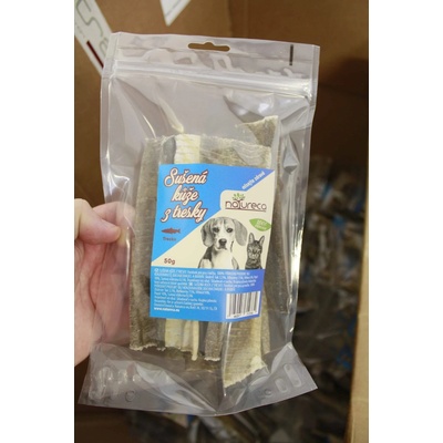 Natureca Sušená koža z tresky cca 15cm x6 5+1 50 g