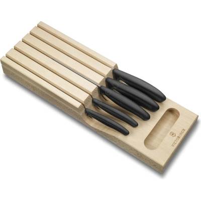 Victorinox - Комплект кухненски ножове с органайзер SWISS CLASSIC, 6 бр. , бук/бежов (GG849)